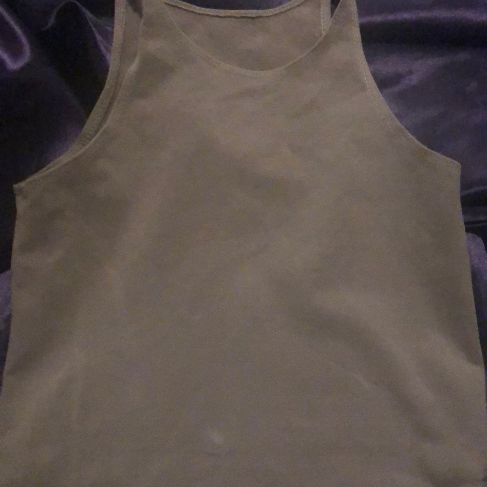 Fitted crop tank top